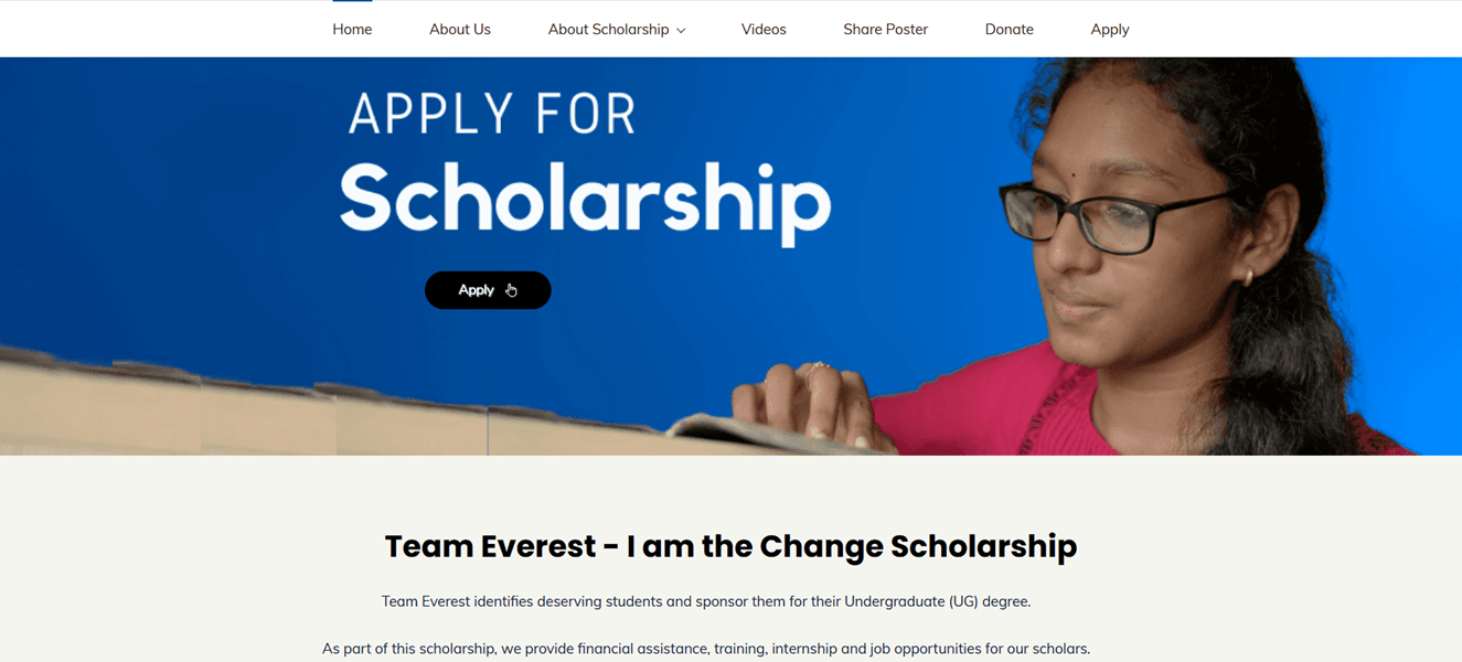 Team Everest Scholarship 2025