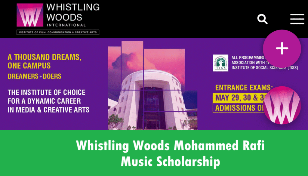 Whistling Woods Mohammed Rafi Music Scholarship 2025