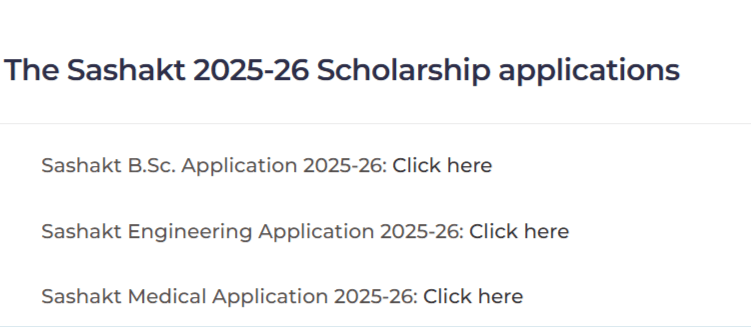 Dr. Reddy Foundation Sashakt Scholarship 2025