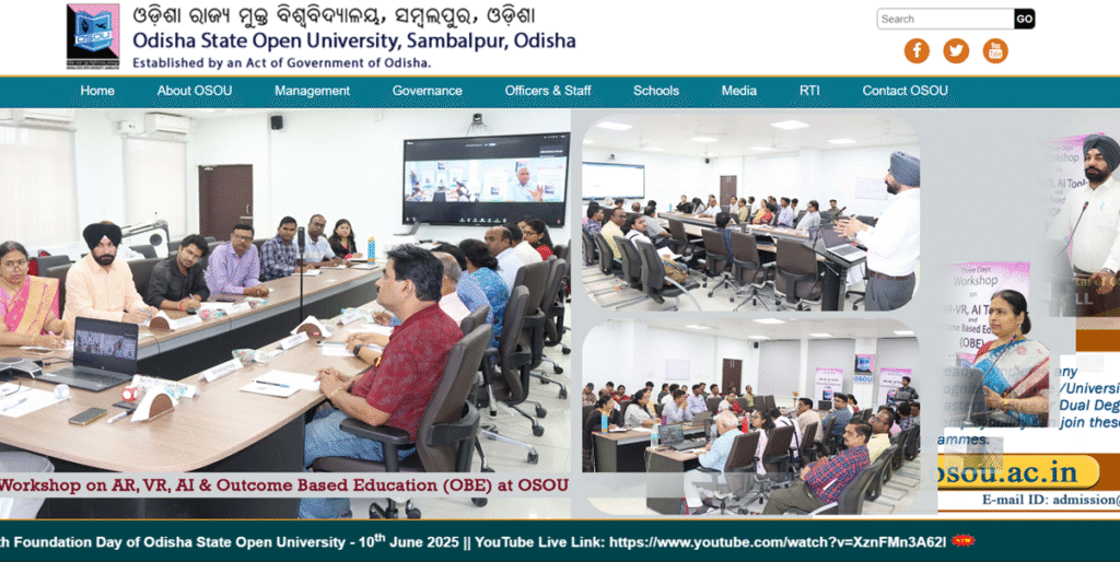OSOU Scholarship registration form
