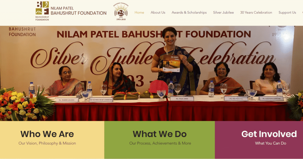 Nilam Patel Bahushrut Foundation Scholarship